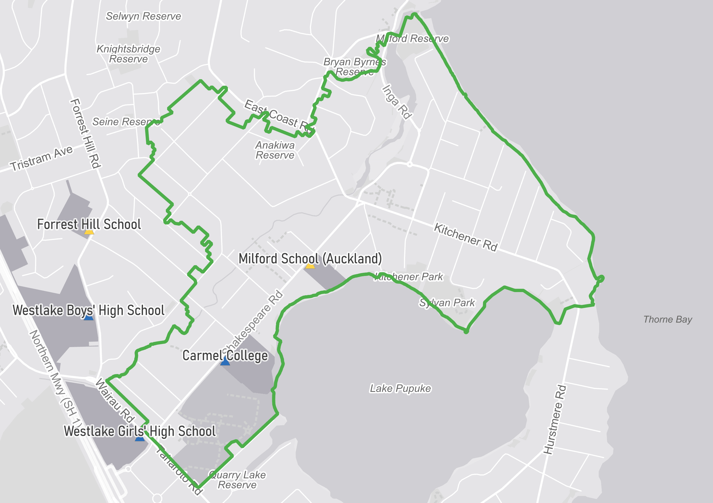 Milford School home zone